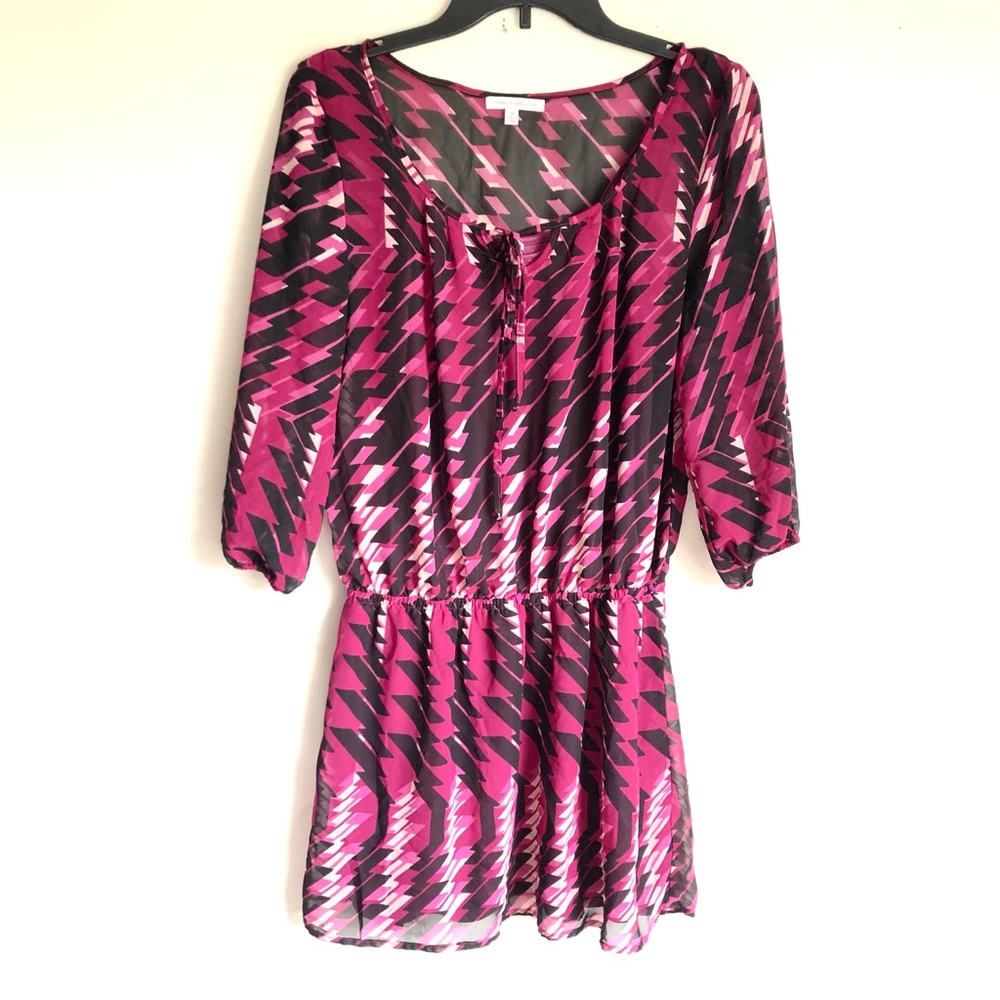 Margo and Sebastian Printed Mini Dress